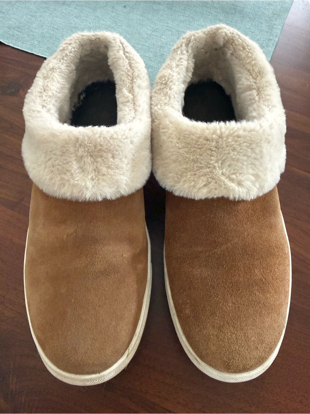 Blondo Waterproof Suede Faux Fur Slip-On Shoes | Size 8